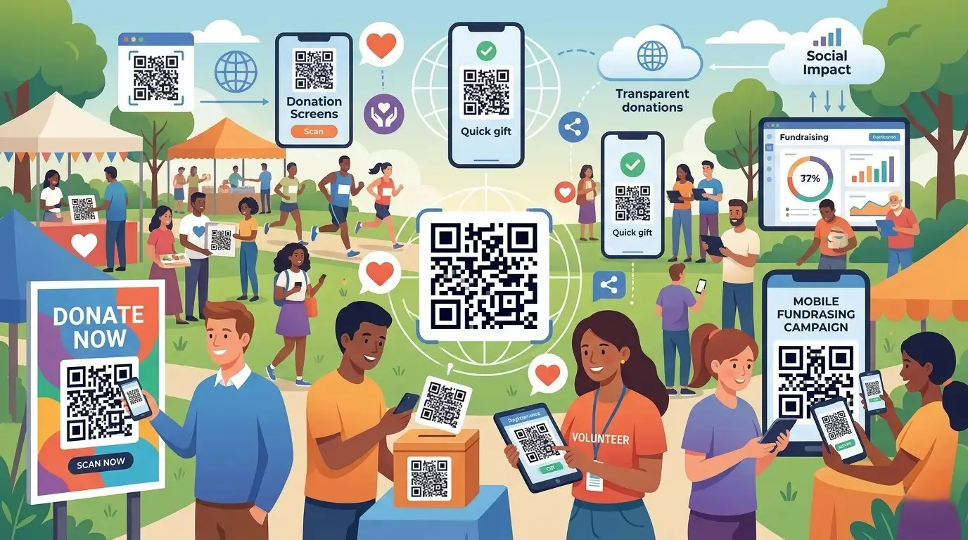 QR Codes for Nonprofits and Fundraising Campaigns